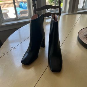 J Crew leather Alex heeled booties